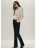 Cropped Belted Trench Coat