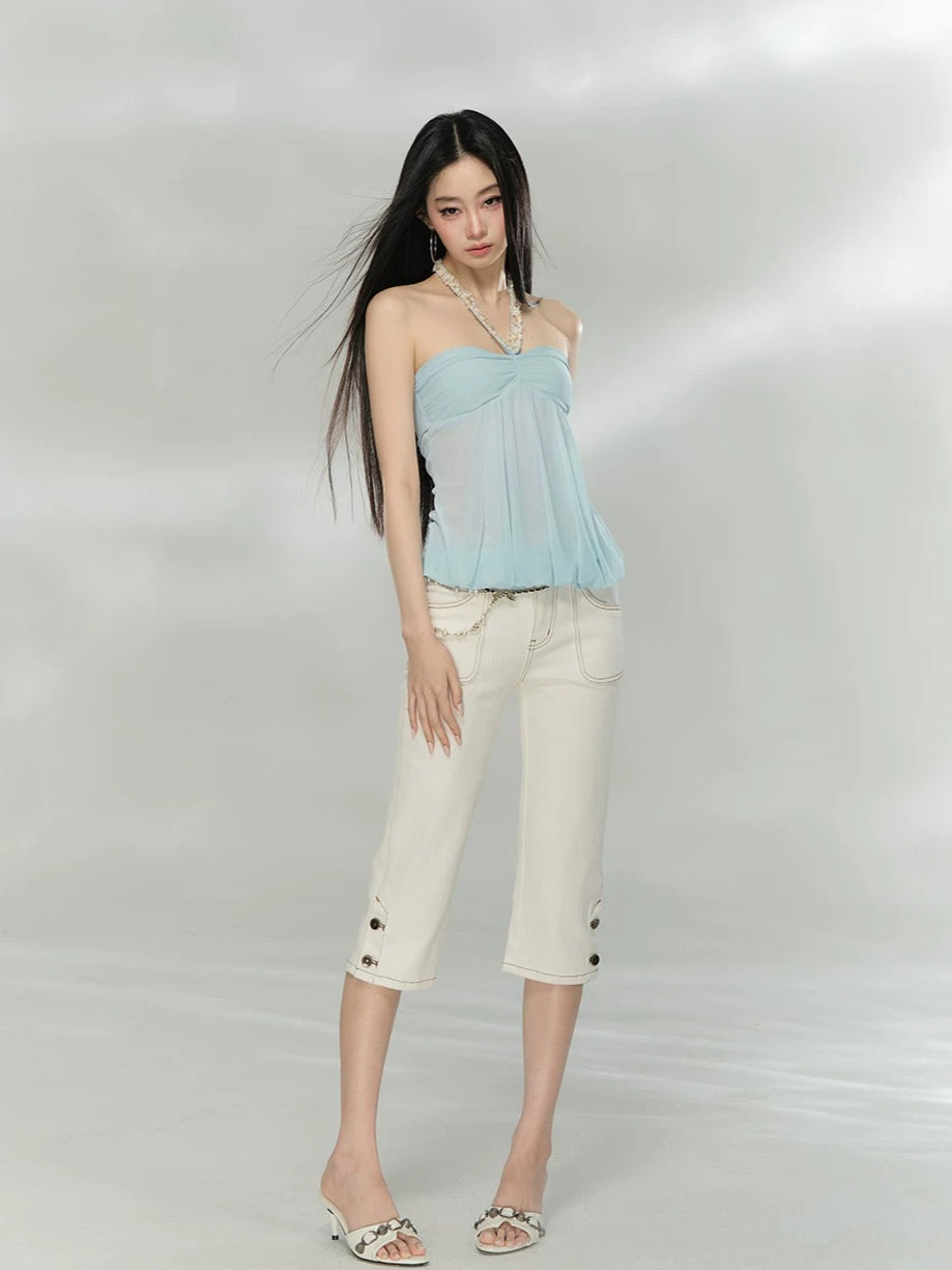 Mesh Halter Tube Top