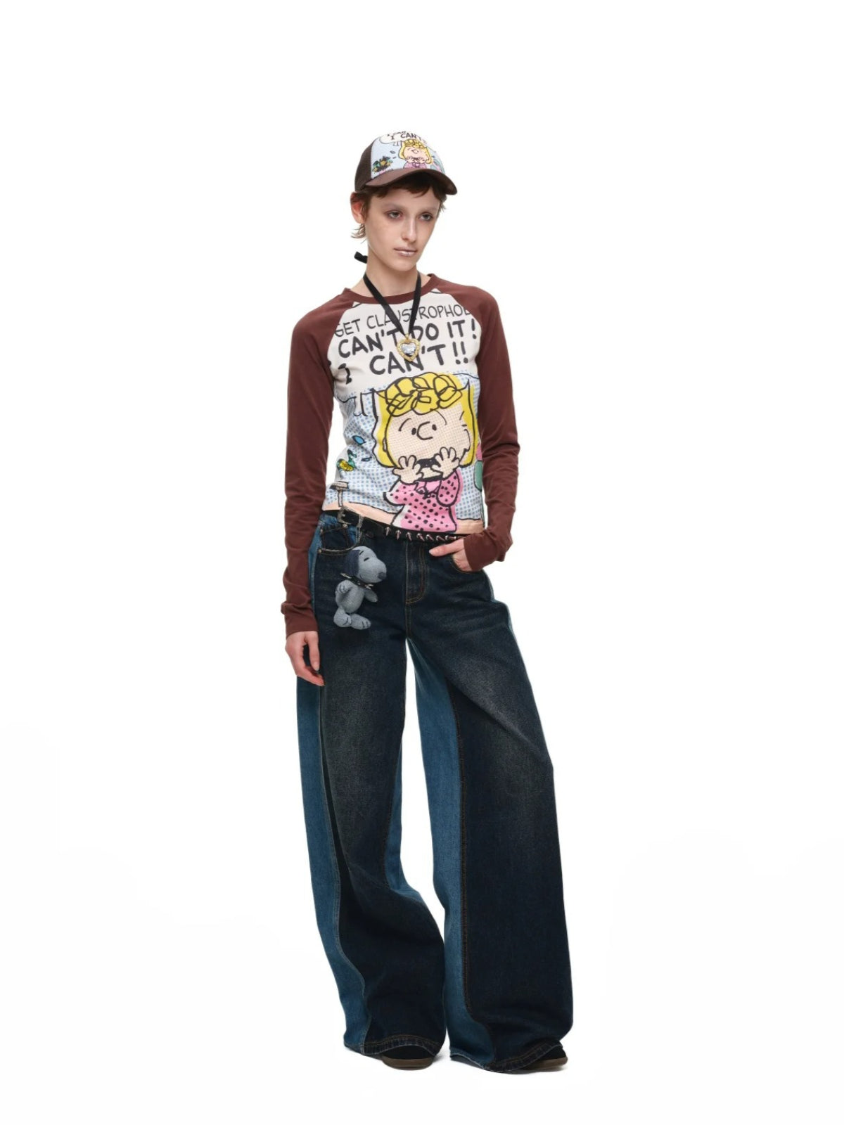 Colorful Cartoon Raglan Tee