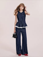 Lace Denim Set