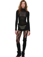 Napoleon Gold Foil Mock Neck Vest