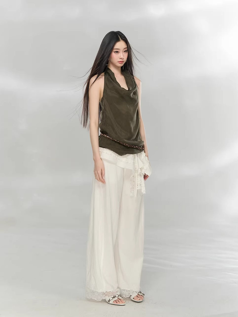 Draped Halter Top