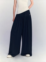 Linen Blend Wide Pants