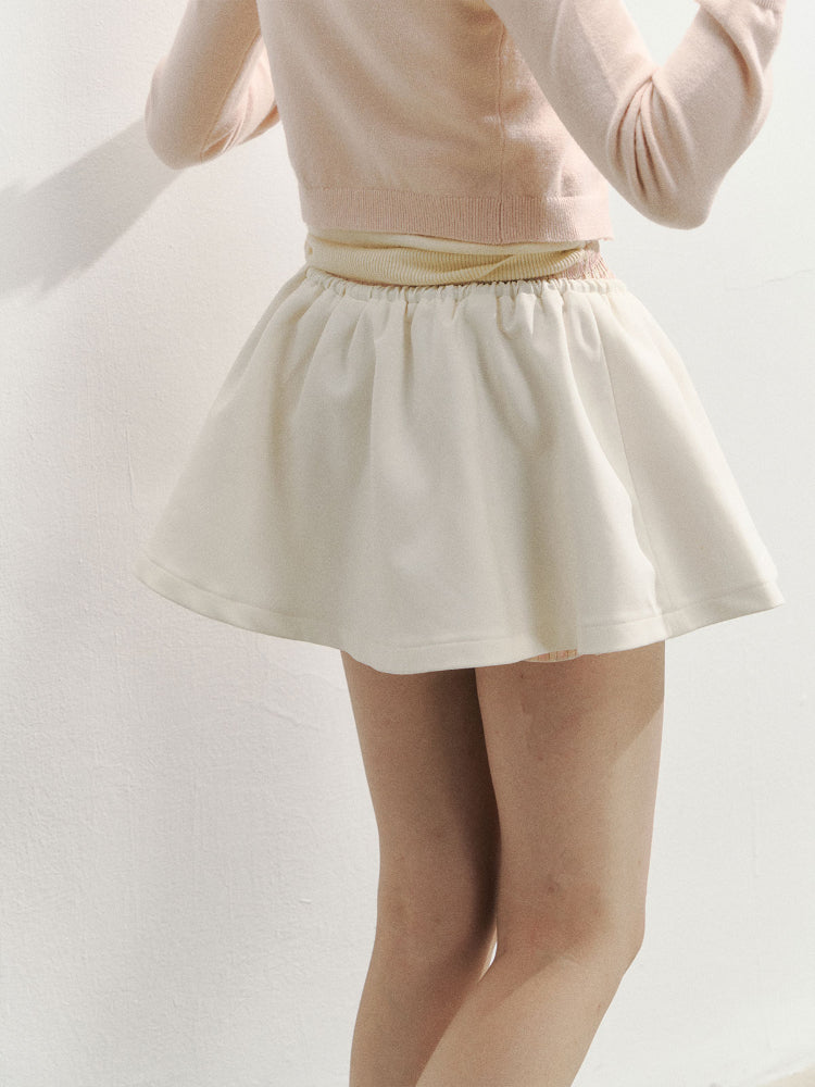Romantic College Two-piece Mini Skirt