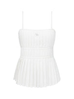 Off-The-Shoulder Backless Waist-Cinching Vest Sling