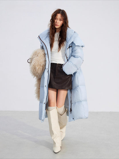 Hooded Long Down Coat