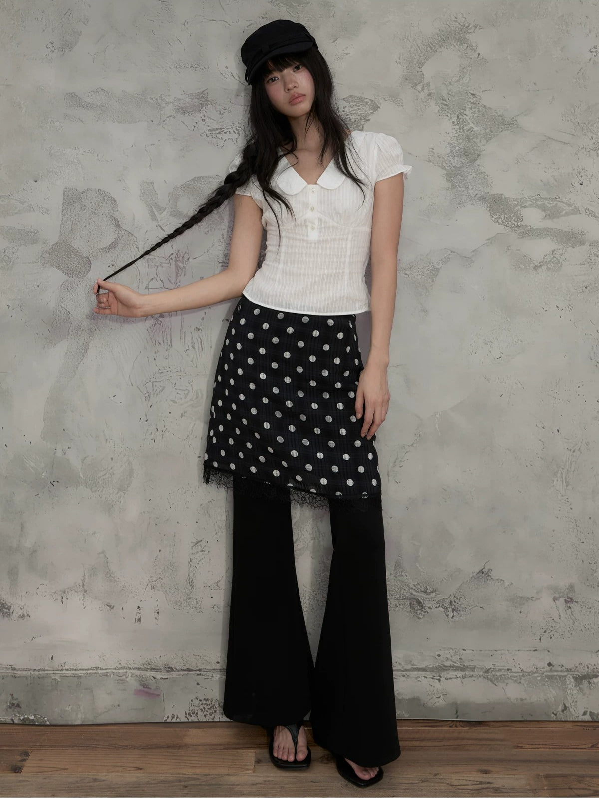Textured Doll Collar Top