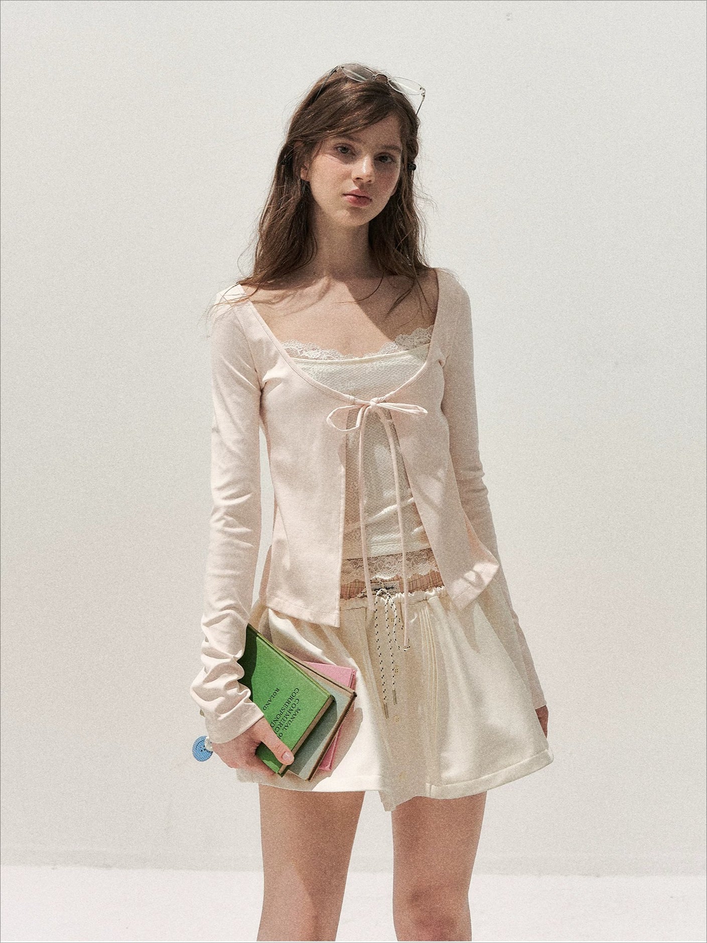 Lace Layered Tie Top