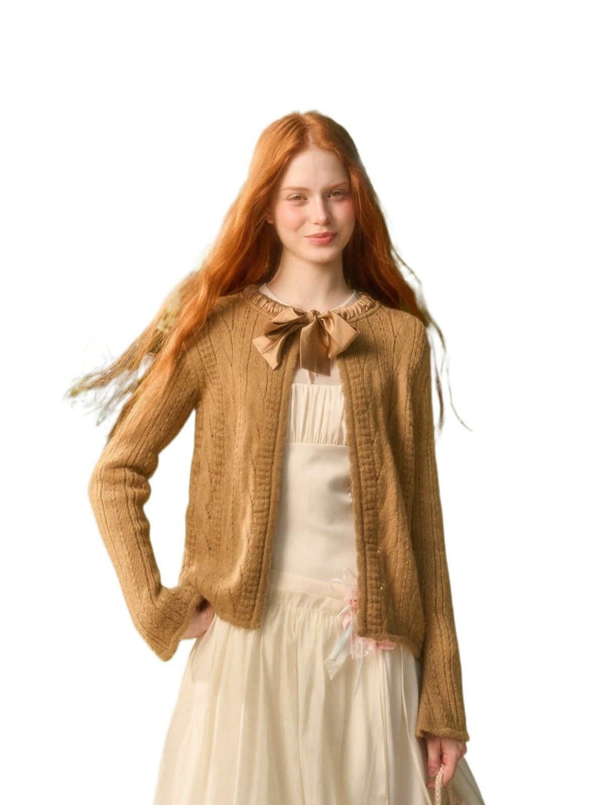 Ribbon Knit Cardigan