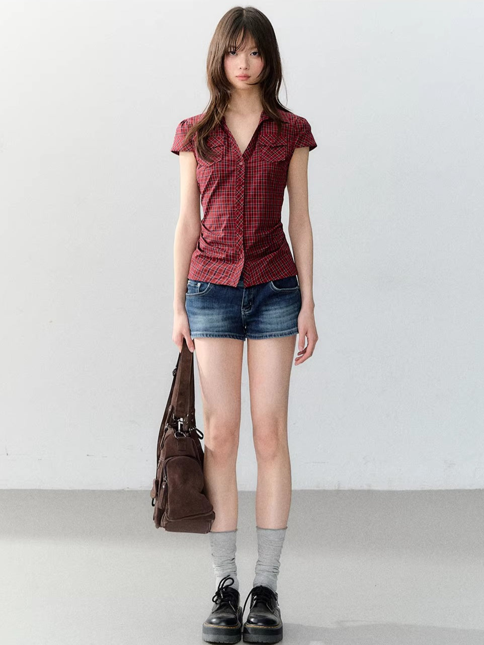 Vintage Polka Dot Pocket Shirt