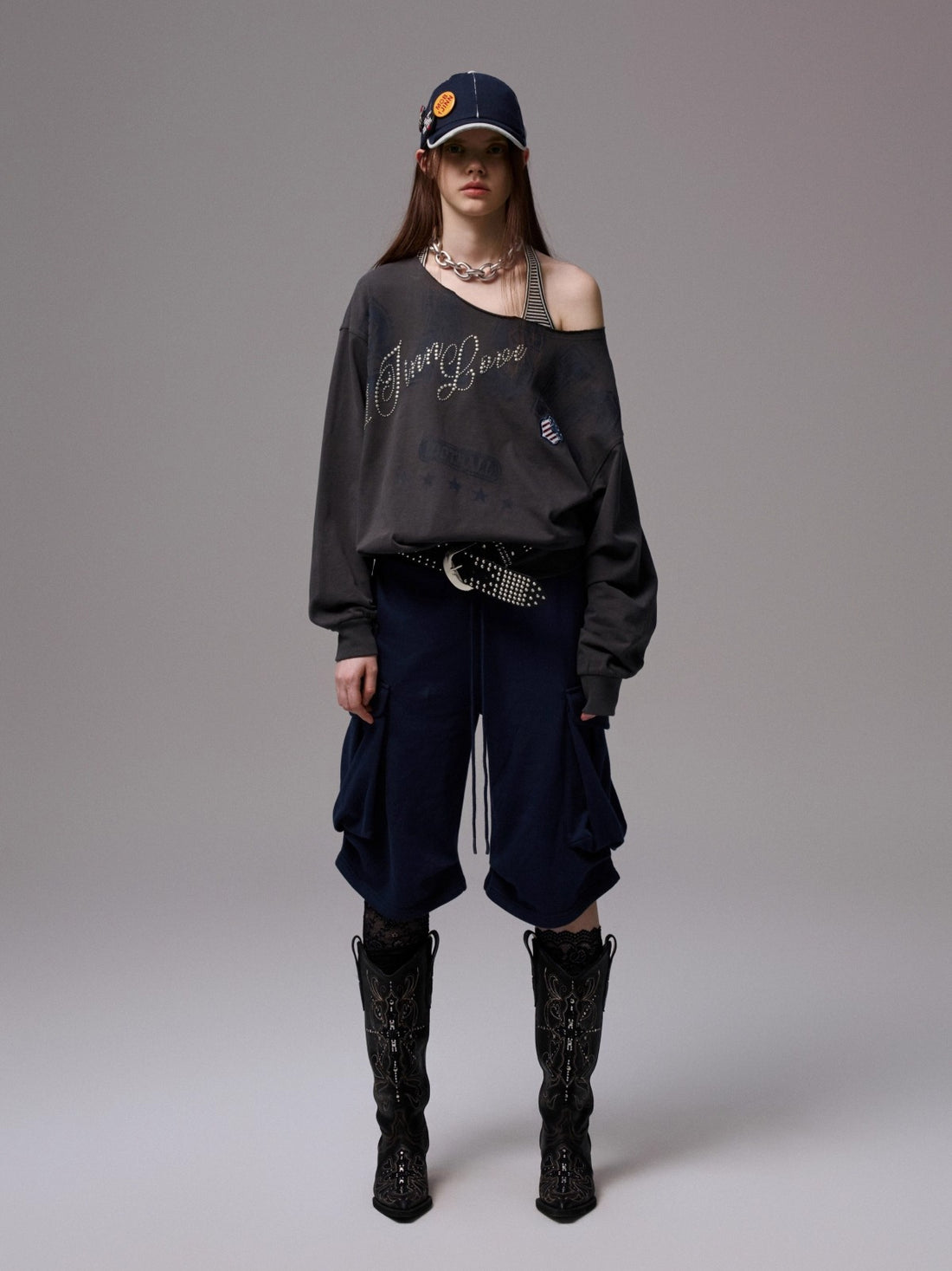 Retro Letter Print Sweatshirt