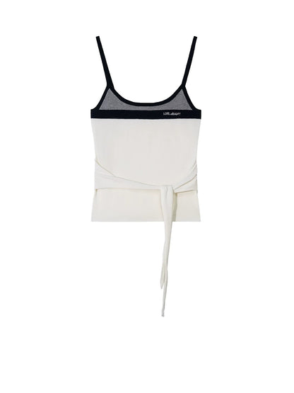 Contrast Strap Tank Top