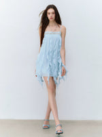 Beaded Acetate Slip Dress
