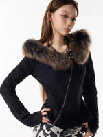 Suede Collar Jacket