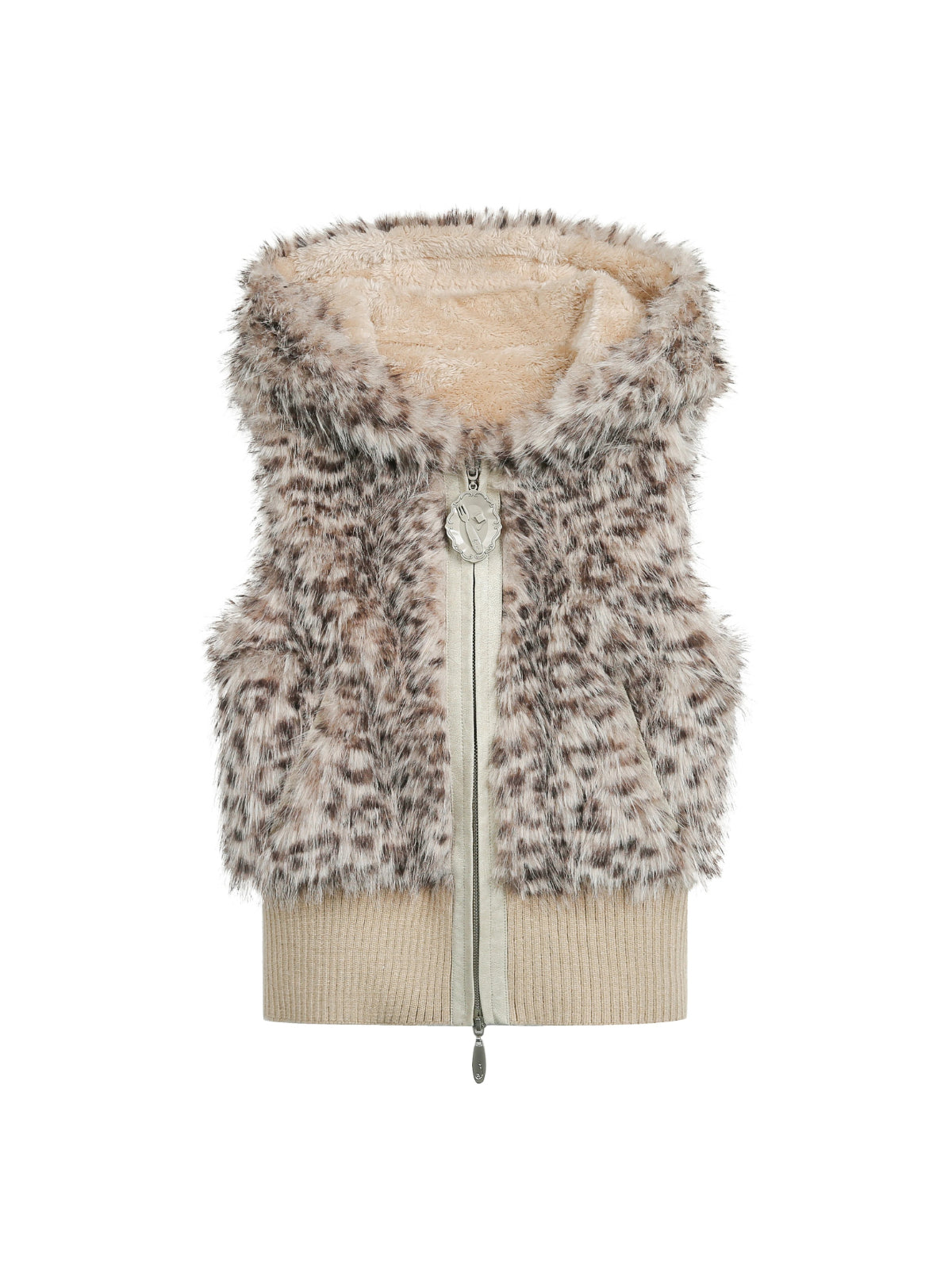 Leopard Faux Fur Vest