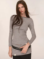 Contrast Striped Top & Pants Set