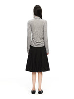 Crinkled A-Line Skirt