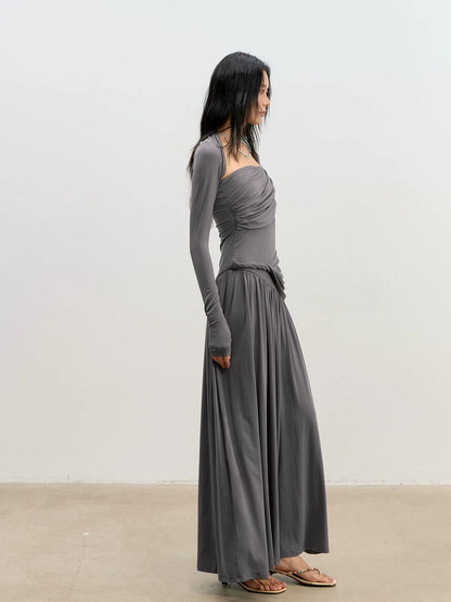 Lyocell Twist Maxi Dress