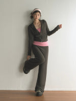 Cropped Zip Hoodie