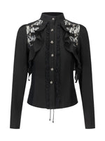 Napoleon Lace Ruffle Waist Shirt