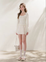 Lace Trim A-Line Skirt