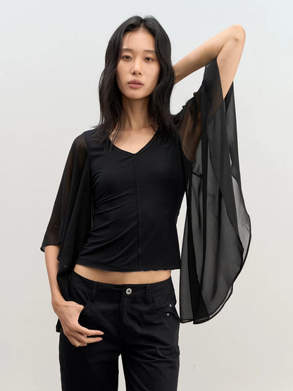 Lyocell V-Neck Top