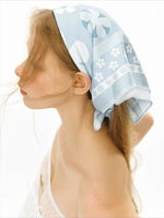 Orange Check Floral Multiway Scarf Top