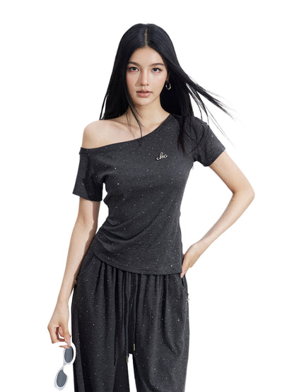 Off-Shoulder Drape Set