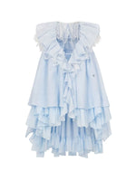 Ruffle V-Neck Sleeveless Blouse