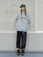 College Embroidered Cotton Hoodie