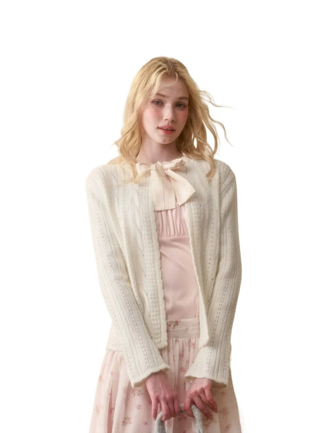Ribbon Knit Cardigan