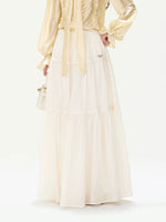 Layered Ruffle Maxi Skirt