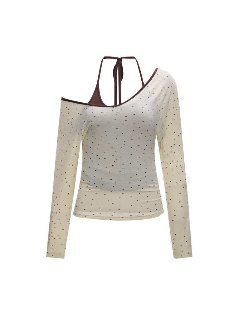 Polka Dot Halter Top Set