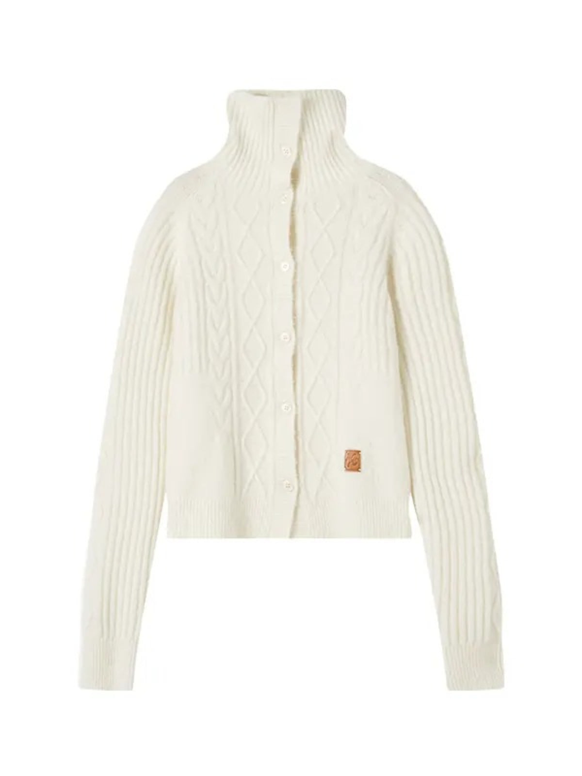 Frost Knit Cable Cardigan Sweater
