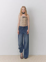 Pocket Panel Wide-Leg Jeans