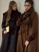 Wool Double-Faced Shawl Coat
