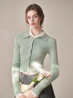 Silky Wool Cropped Cardigan