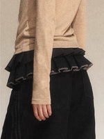 Vintage Shell Pleated Mini Skirt