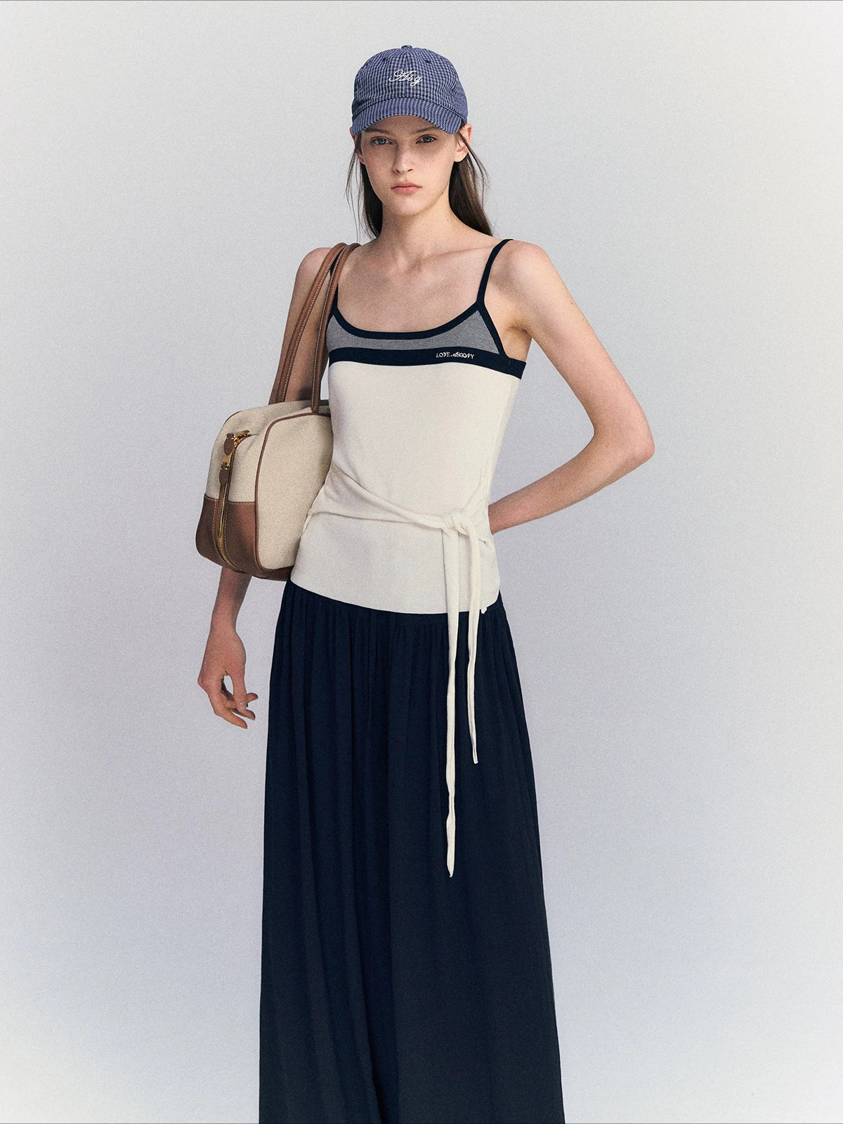 Contrast Strap Tank Top