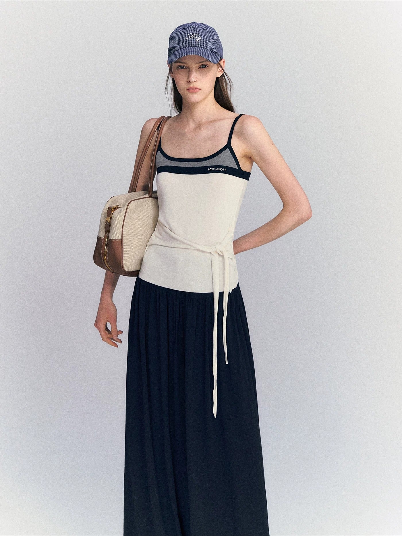 Contrast Strap Tank Top