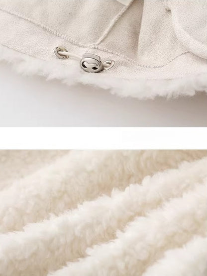 Shearling Stand Collar Jacket
