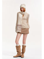 Seamless Wool Blend Mockneck Top