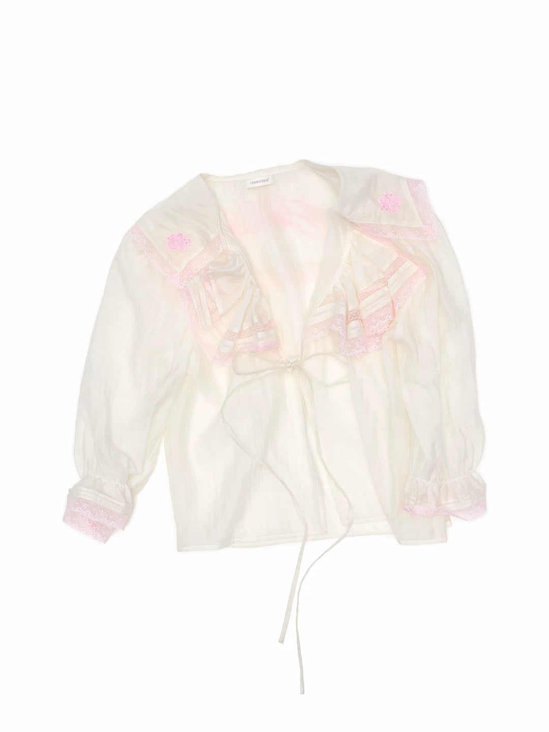 Sailor Collar Chiffon Blouse