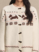 Fair Isle Toggle Cardigan