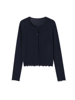 Mercerized Cotton Cardigan