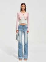 Ballerina Knight Layered Halter Knit Cardigan