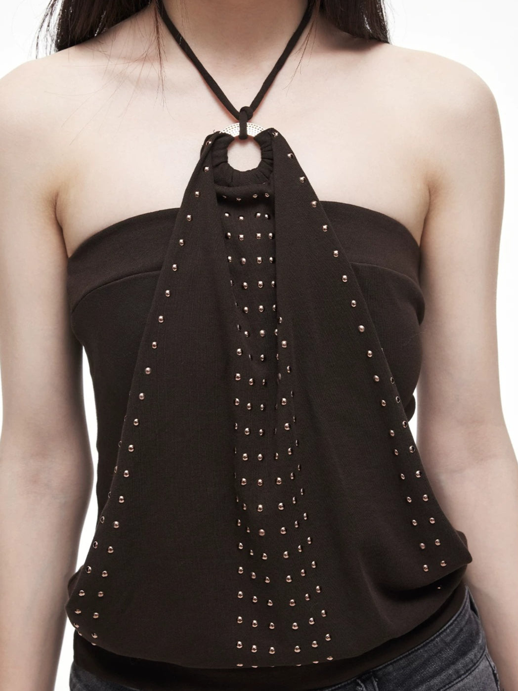Studded Halter Top