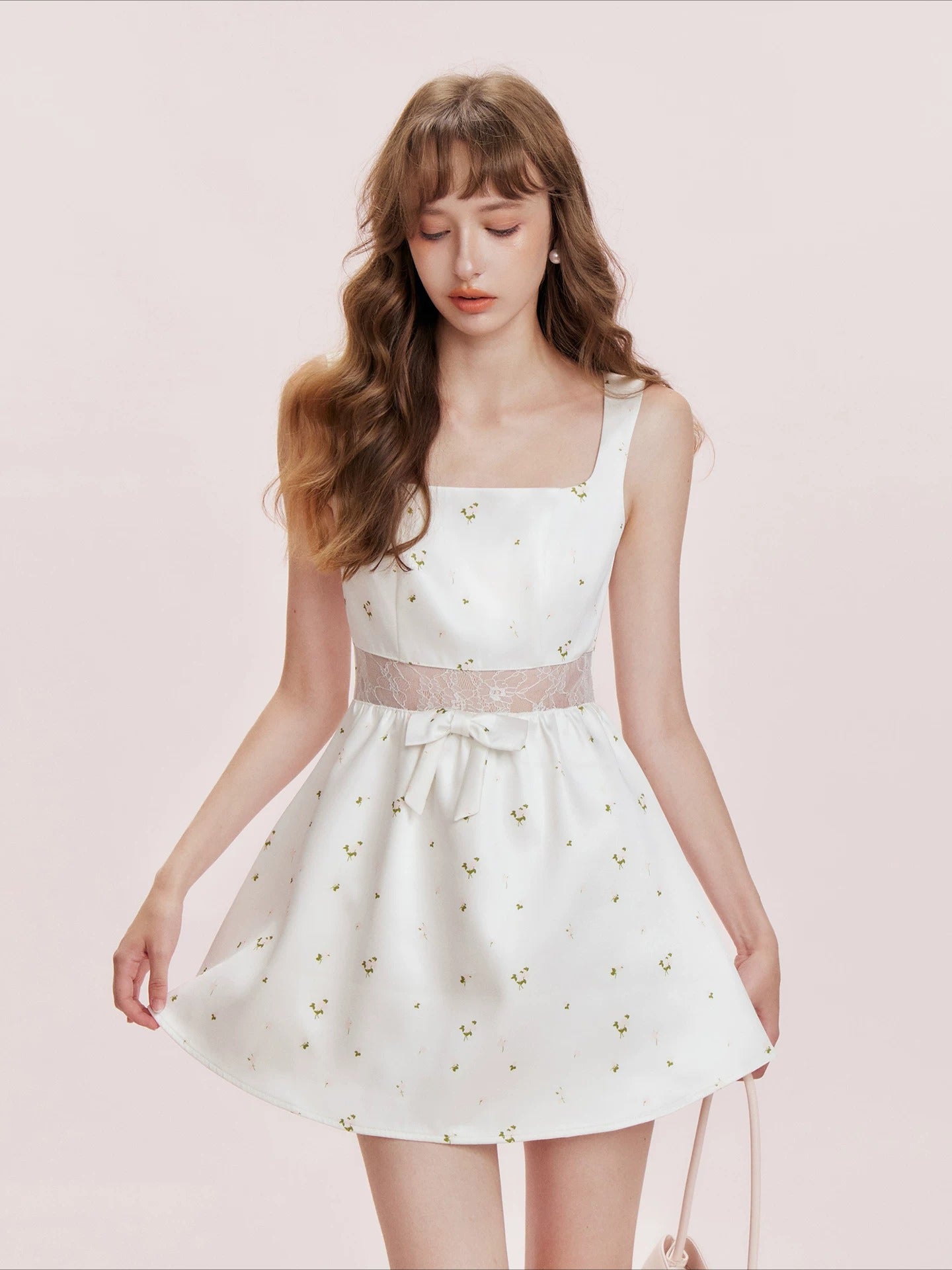 Satin Lace Dress