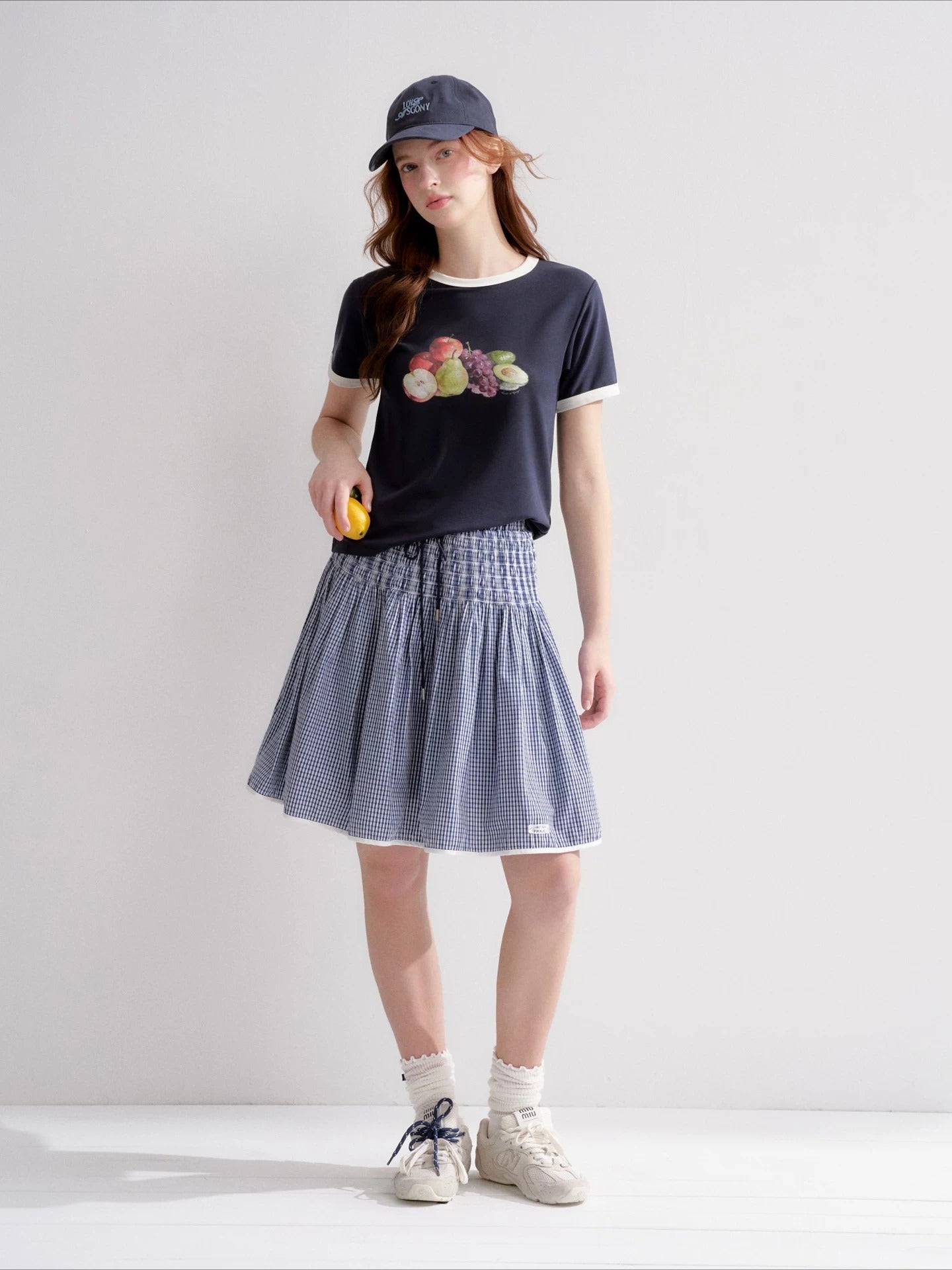 Plaid A-Line Skirt