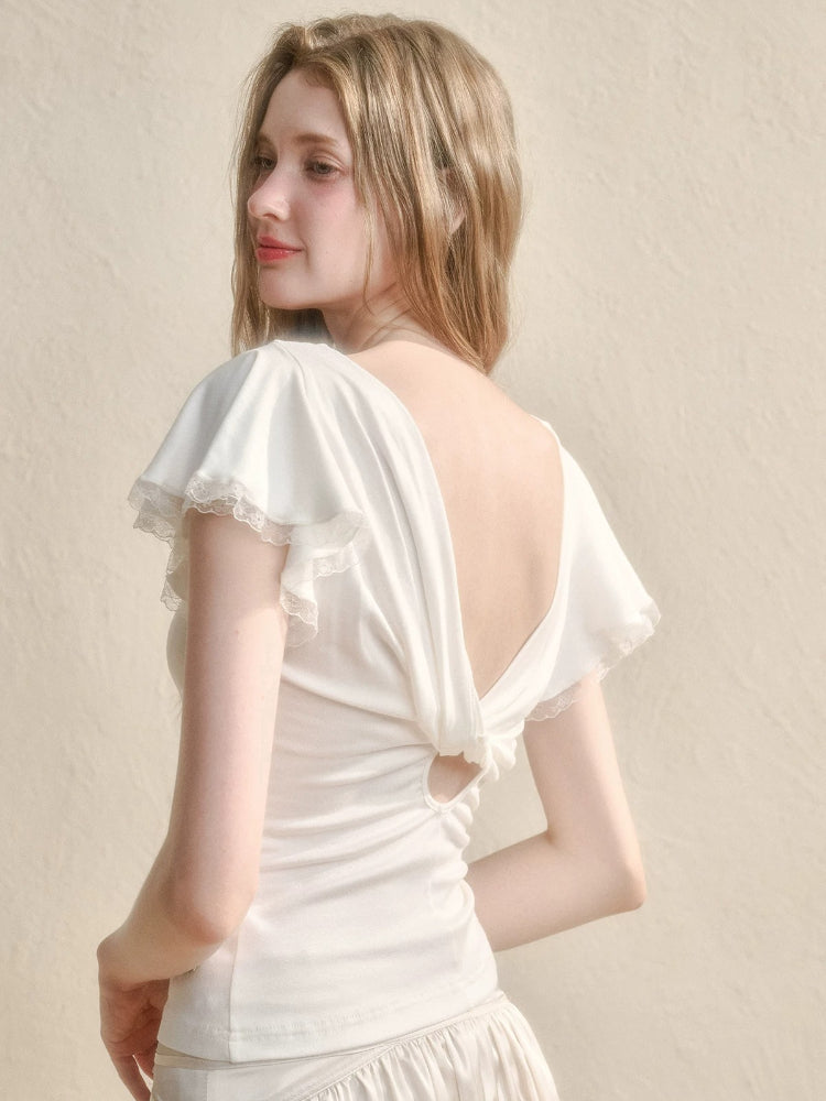 Basic "Cloud" V-neck Top